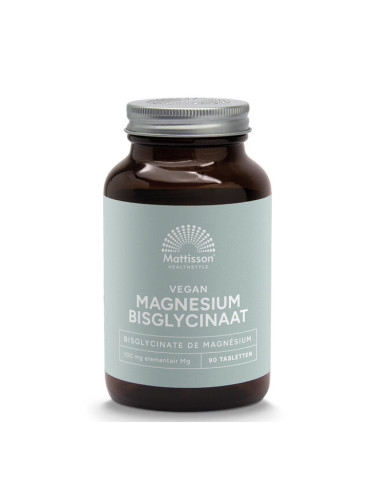 Магнезий (бисглицинат) 100 mg с таурин и черен пипер 180 таблетки | Mattisson Healthstyle