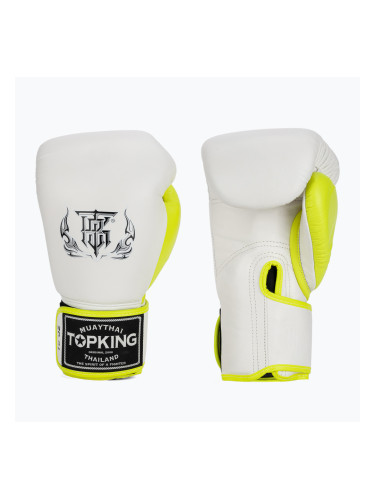 Боксови ръкавици Top King Boxing Reborn white/yellow
