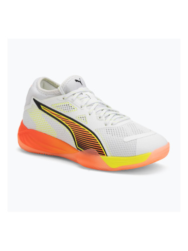 Обувки за хандбал PUMA Eliminate Nitro SQD 4 Game On puma white/glowing red/ultra blue