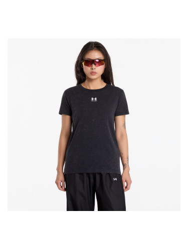 Тениска Under Armour Rival Cotton Wash Ss Black XS