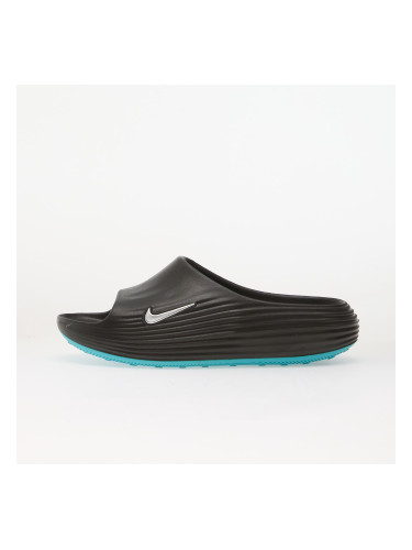 Обувки Nike ReactX Rejuven8 Men's Slides Black/ Metallic Silver-Gamma Blue 6