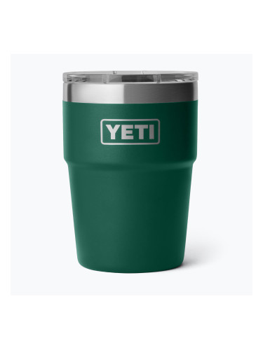 Термос YETI Rambler Stackable 473 ml black forest green