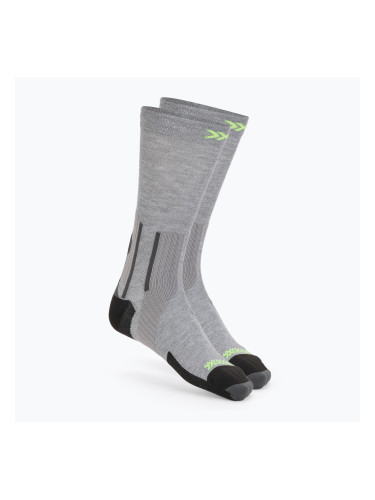 Чорапи X-Socks Run Perform Warm Crew rhino grey/canary