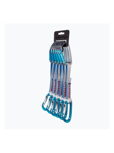 Примки за катерене CAMP Orbit Express KS 6 pack 18 cm grey/blue/fuchsia
