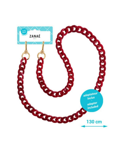 Огърлица за мобилен телефон Phone necklaces - Coral red L size
