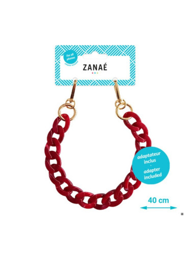 Огърлица за мобилен телефон Phone wristlaces - Coral red S size