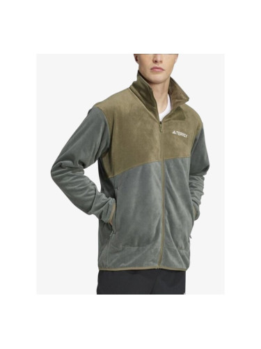 ADIDAS Terrex Multi Full-Zip Fleece Grey/Green