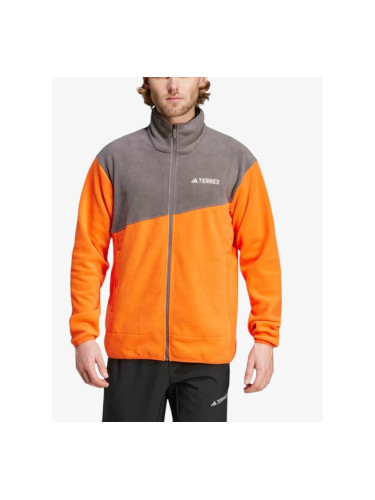 ADIDAS Terrex Multi Full-Zip Fleece Orange/Grey