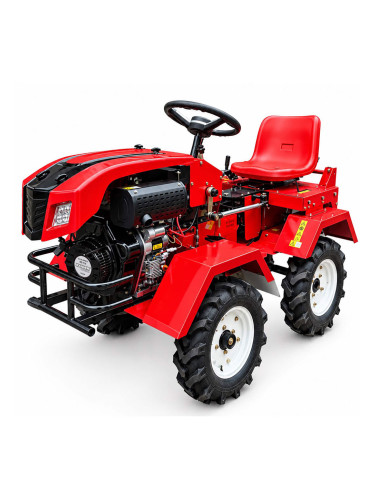 Мотоблок дизелов четириколесен RAIDER RD-T19 13 к.с. 498 куб.см, 1400 мм ширина, ел. старт