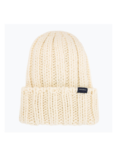 Дамска зимна шапка Woolrich Chunky Beanie 2026 milky cream