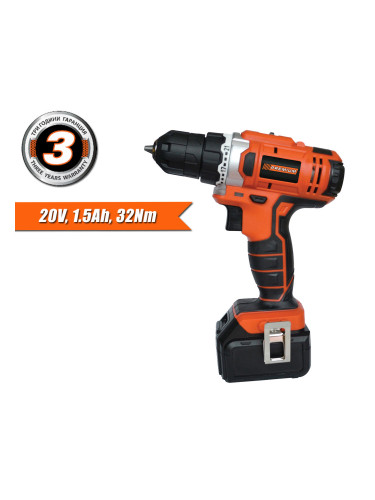 Винтоверт акумулаторен 18V 1.5Ah Li-ion PREMIUM