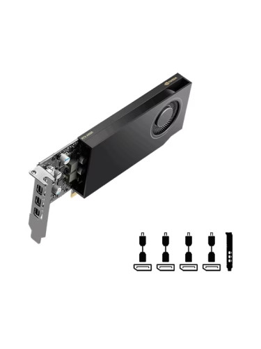 Видео карта Dell Nvidia RTX A1000 8GB GDDR6 LP - 490-BKQJ