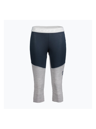Дамски термоактивни панталони SCOTT Defined Merino dark blue/light grey melange