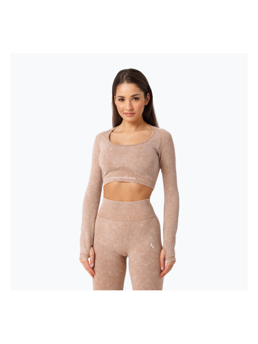 Спортна блуза с дълъг ръкав Carpatree Yasmine Seamless beige stone wash