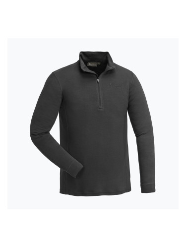 Мъжки термо суитшърт Pinewood Abisko Merino Base Layer Half Zip smoke black