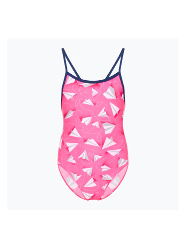 Детски бански костюм от една част Funkita Single Strap One Piece paper pink
