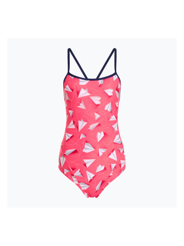 Дамски бански костюм от една част Funkita Single Strap One Piece paper pink