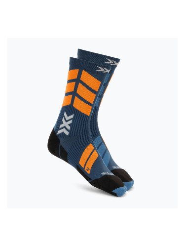 Скиорски чорапи X-Socks X-Country Perform Crew marine/orange