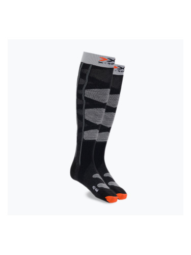 X-Socks Ski Control 4.0 черно-сиви ски чорапи XSSSKCW19U