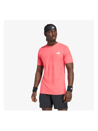 Тениска adidas Tennis Climacool+ Airchill Freelift T-shirt Pure Turbo S