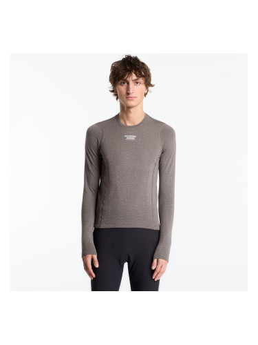 Тениска Pas Normal Studios Thermal Long Sleeve Baselayer Dark Coffee S