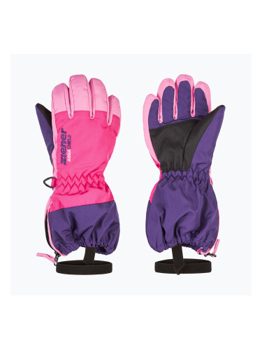 Детски скиорски ръкавици ZIENER Levio As Minis dark purple