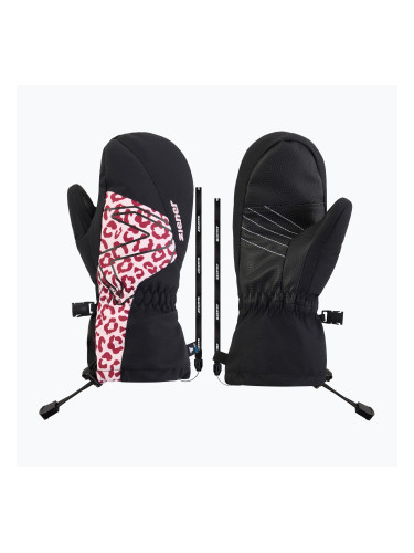 Детски скиорски ръкавици ZIENER Lavalino-Z Aquashield AW Mitten black/red leo