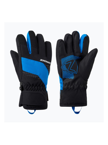 Детски скиорски ръкавици ZIENER Luuki-Z Aquashield black/persian blue