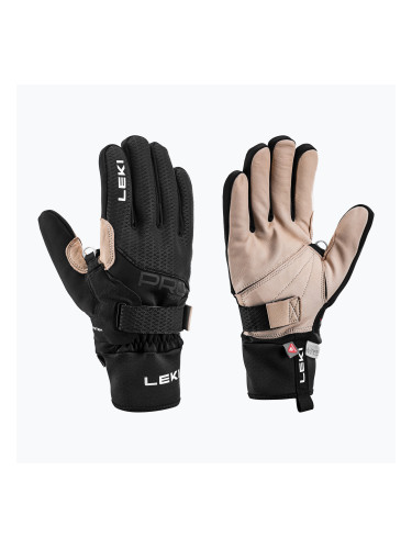 Ръкавици за ски бягане LEKI PRC Premium ThermoPlus Shark black/sand