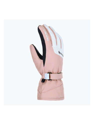 Дамски скиорски ръкавици Viking Sherpa 2.0 Gore-Tex Ski pink/white
