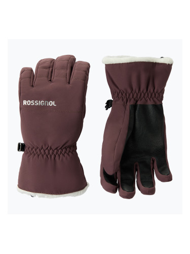 Дамски скиорски ръкавици Rossignol Perfy G huckleberry
