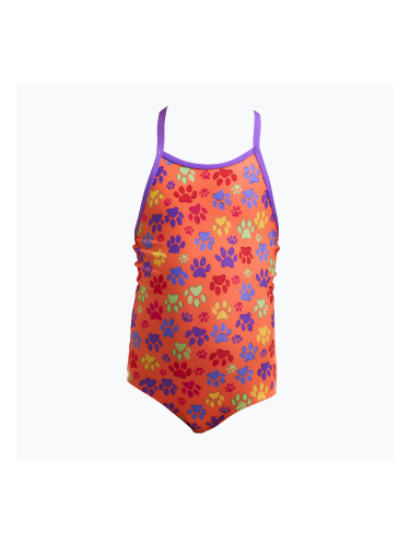 Детски цял бански костюм Funkita Printed One Piece paw paw