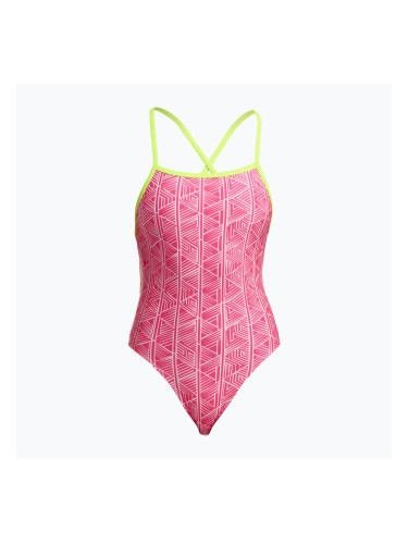 Дамски цял костюм за плуване Funkita Tie Me Tight One Piece sweet stack
