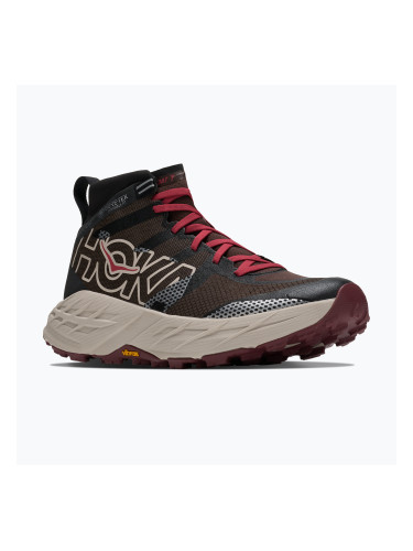 Мъжки туристически обувки HOKA Speedgoat 7 Hike GTX в цвят подправено шоколадово/сив камък река