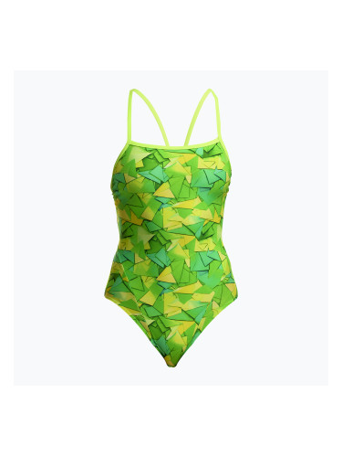 Дамски цял костюм за плуване Funkita Single Strap One Piece try tonic