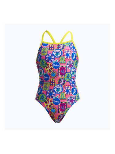 Детски цял бански костюм Funkita Tie Me Tight One Piece zesty besty