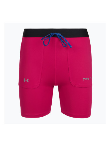 Дамски къси панталони/шорти Under Armour Trail Run Fitted shaded fuchsia/black