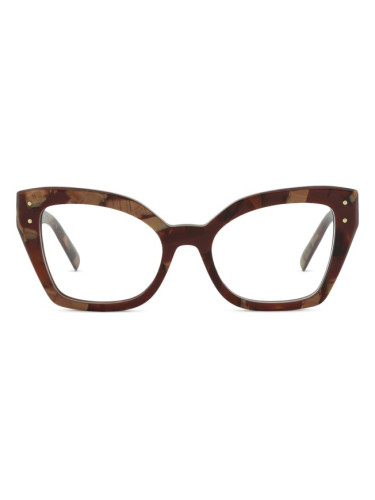Dolce & Gabbana 0DG3386 3462 53 - диоптрични очила, квадратна, дамски, кафяви