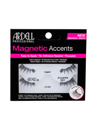 Ardell Magnetic Accents 001 Изкуствени мигли за жени 1 бр Нюанс Black