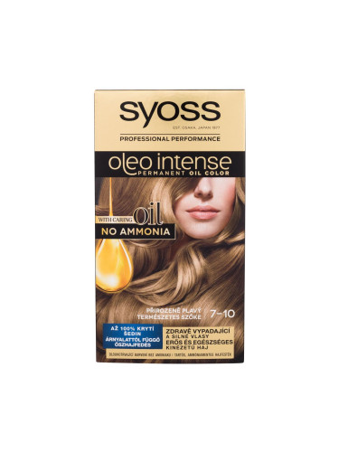 Syoss Oleo Intense Permanent Oil Color Боя за коса за жени 50 ml Нюанс 7-10 Natural Blond