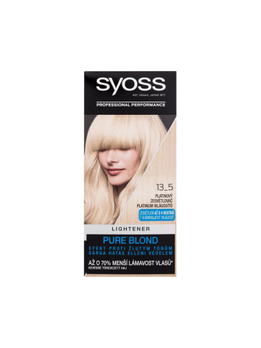 Syoss Permanent Coloration Lightener Боя за коса за жени 50 ml Нюанс 13-5 Platinum Lightener