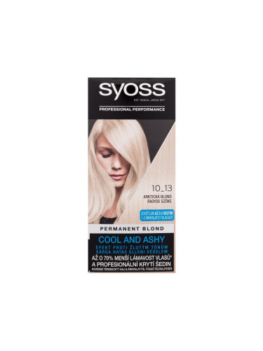 Syoss Permanent Coloration Permanent Blond Боя за коса за жени 50 ml Нюанс 10-13 Arctic Blond