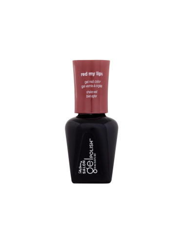 Sally Hansen Salon Gel Polish Gel Nail Color Лак за нокти за жени 7 ml Нюанс 220 Red My Lips