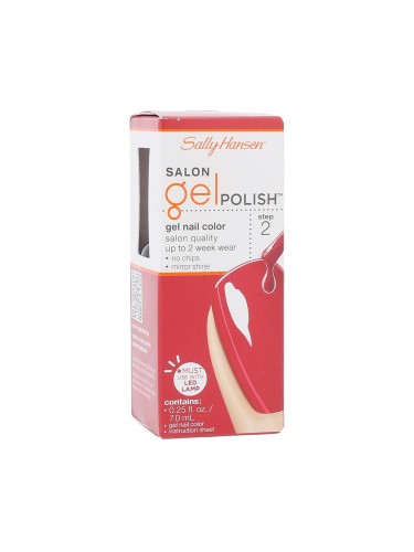 Sally Hansen Salon Gel Polish Gel Nail Color Лак за нокти за жени 7 ml Нюанс 220 Red My Lips