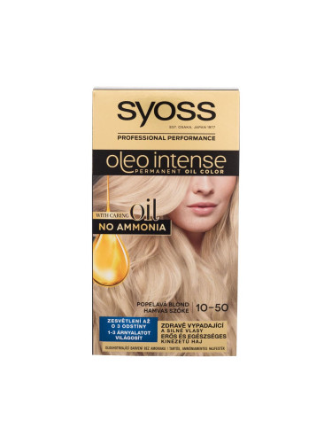 Syoss Oleo Intense Permanent Oil Color Боя за коса за жени 50 ml Нюанс 10-50 Ashy Blond