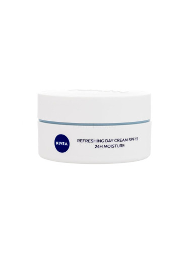 Nivea Refreshing Day Cream SPF15 Дневен крем за лице за жени 50 ml