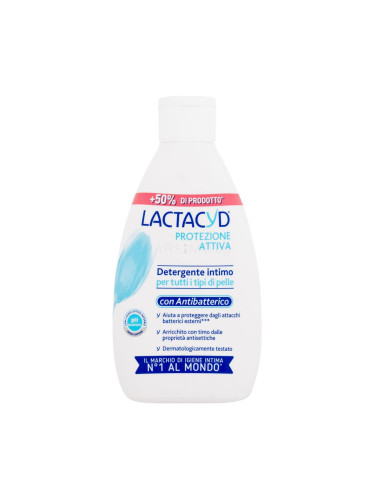 Lactacyd Active Protection Antibacterial Intimate Wash Emulsion Интимна хигиена за жени 300 ml