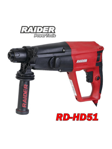Перфоратор електрически RAIDER RD-HD51, 1050W, SDS-Plus, 3.4J