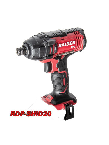 Винтоверт акумулаторен ударен/impact, RAIDER RDP-SHID20 Solo,  20V, 180Nm, R20 System