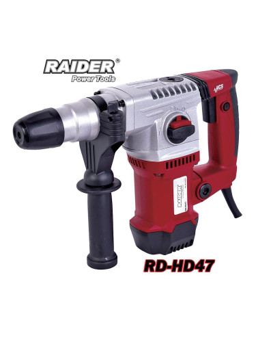 Перфоратор електрически RAIDER RD-HD47, 1500W, 4.3J, SDS-plus